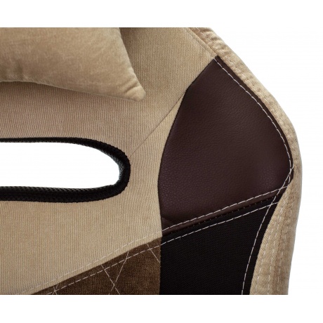 Кресло игровое Бюрократ Zombie VIKING 6 KNIGHT Fabric коричневый/бежевый - фото 10