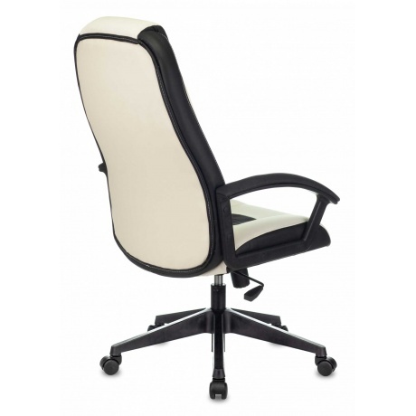 Кресло игровое Бюрократ Zombie 8 белый/черный эко.кожа - фото 4