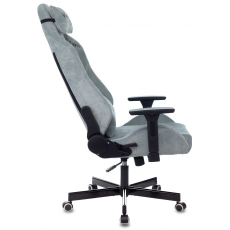 Кресло игровое Knight N1 Fabric серо-голубой - фото 4