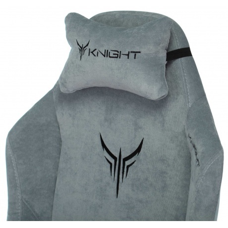 Кресло игровое Knight N1 Fabric серо-голубой - фото 8