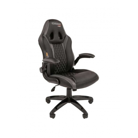 Компьютерное  кресло Chairman game 15 экопремиум черный/серый - фото 1