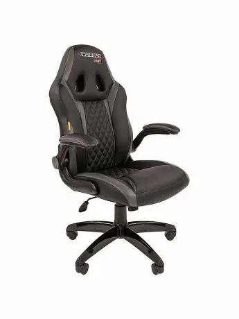 Компьютерное  кресло Chairman game 15 экопремиум черный/серый