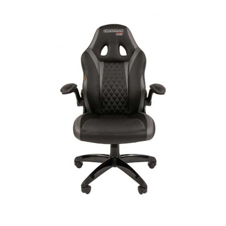 Компьютерное  кресло Chairman game 15 экопремиум черный/серый - фото 2