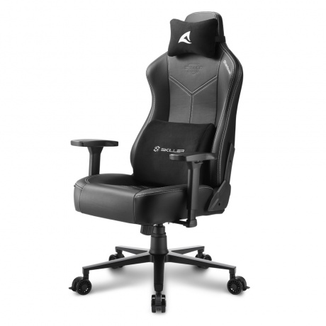 Компьютерное кресло Sharkoon Skiller SGS30 чёрно-белое - фото 2