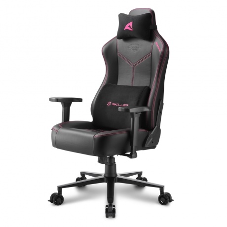 Компьютерное кресло Sharkoon Skiller SGS30 чёрно-розовое - фото 2