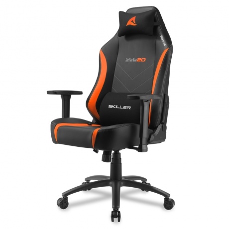 Компьютерное кресло Sharkoon Skiller SGS20 чёрно-оранжевое (SGS20-F-BK/OG) - фото 3