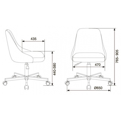 Кресло Бюрократ CH-340M серый 38-404 крестовина металл - фото 5