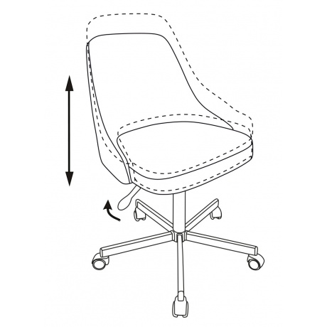 Кресло Бюрократ CH-340M серый 38-404 крестовина металл - фото 6