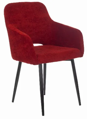 Кресло Бюрократ CH-380F бордовый Velvet 09 на ножках металл черн...