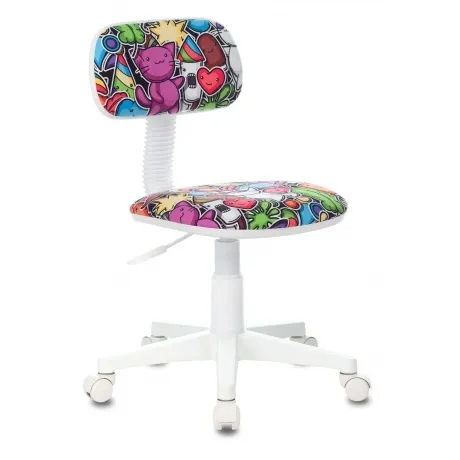 Кресло детское Бюрократ CH-W201NX мультиколор маскарад крестовин...