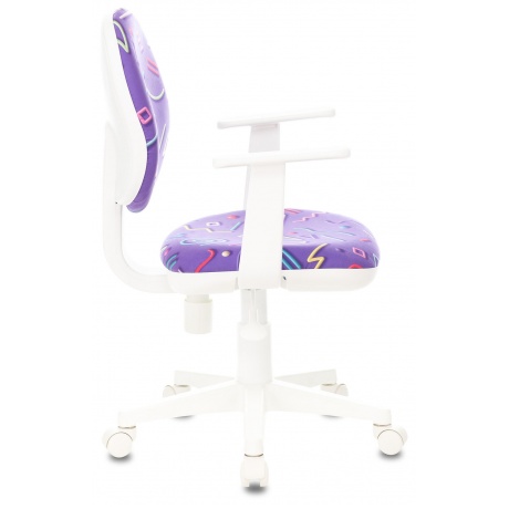 Кресло детское Бюрократ CH-W356AXSN фиолетовый Sticks 08 крестовина пластик пластик белый - фото 3