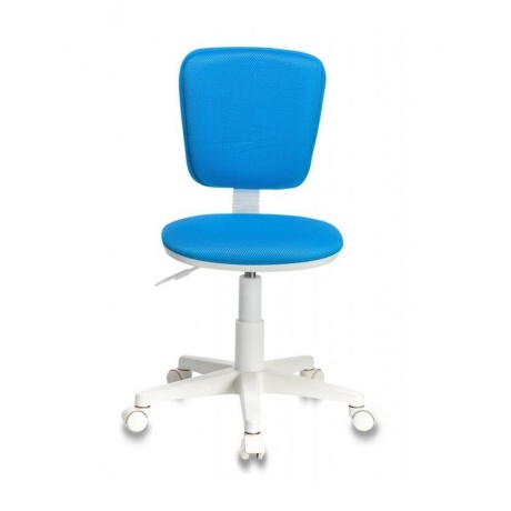 Кресло детское Бюрократ CH-W204NX голубой TW-55 крестовина пластик пластик белый - фото 2