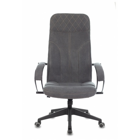 Кресло руководителя Бюрократ CH-608Fabric темно-серый Alfa 44 крестовина пластик - фото 2