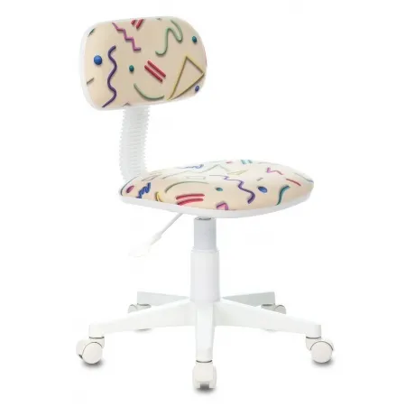 Кресло детское Бюрократ CH-W201NX песочный Sticks 02 крестовина ...