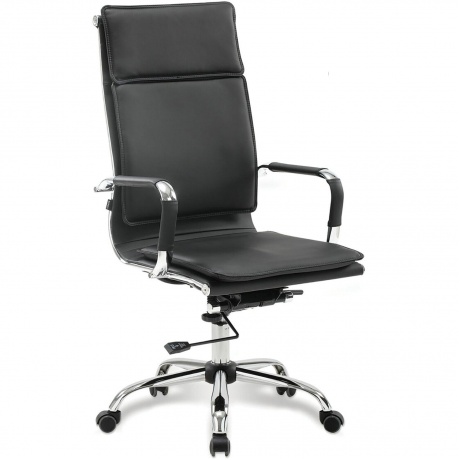 Кресло офисное BRABIX Cube EX-523 экокожа, хром, черное, 531946 - фото 1