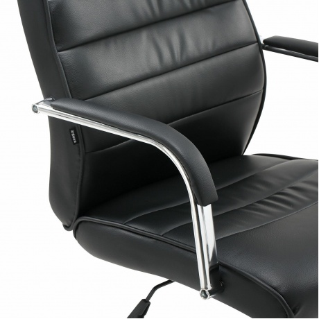 Кресло офисное BRABIX Stark EX-547 экокожа, хром, черное, 531948 - фото 11