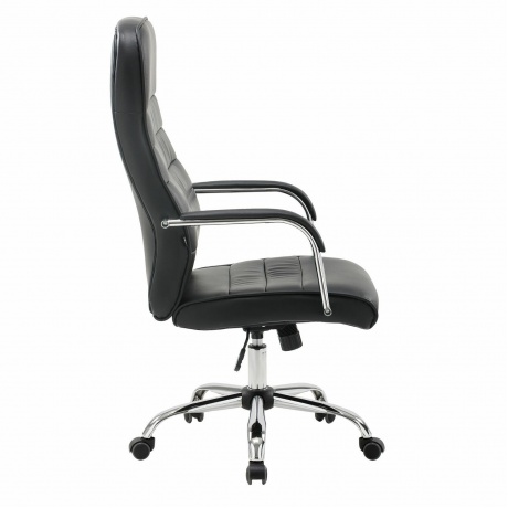 Кресло офисное BRABIX Stark EX-547 экокожа, хром, черное, 531948 - фото 3