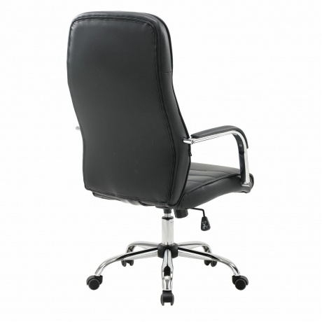 Кресло офисное BRABIX Stark EX-547 экокожа, хром, черное, 531948 - фото 4