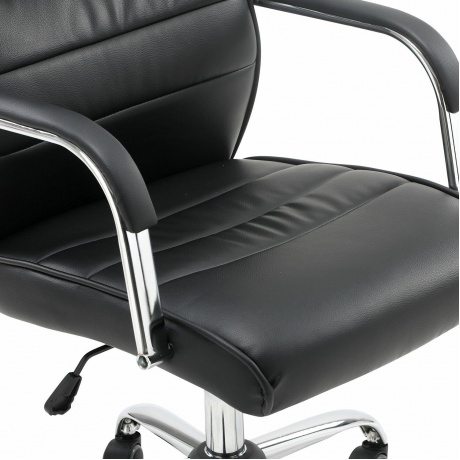 Кресло офисное BRABIX Stark EX-547 экокожа, хром, черное, 531948 - фото 9