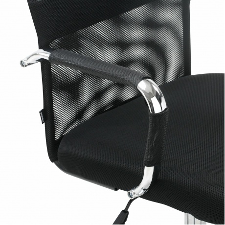 Кресло офисное BRABIX Fit EX-514 с подголовником, хром, черное, 531949 - фото 10