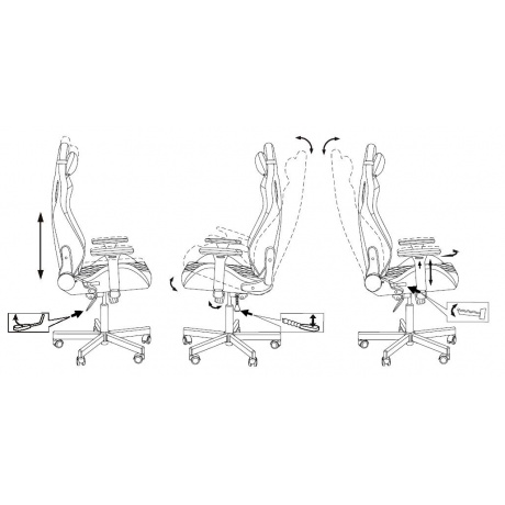 Кресло компьютерное Бюрократ Knight Outrider Black - фото 11