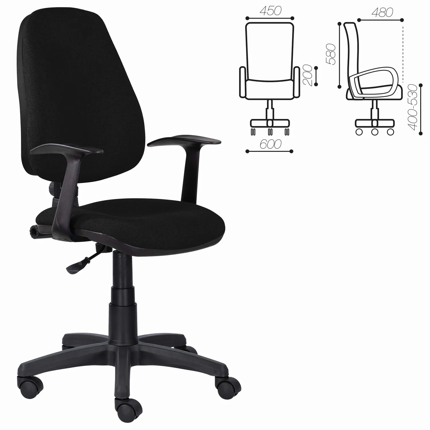 Кресло компьютерное BRABIX Comfort MG-321 (532556) - фото 6