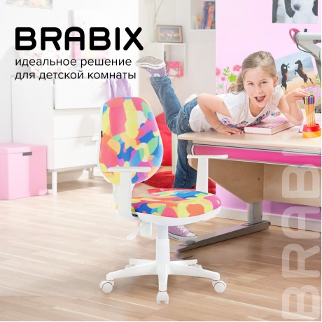 Кресло компьютерное BRABIX Fancy MG-201W с рисунком &quot;Abstract&quot; (532406) - фото 7