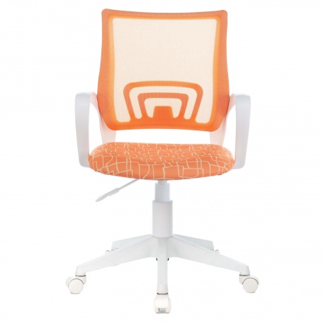 Кресло компьютерное BRABIX Fly MG-396W оранжевое с рисунком TW-38-3/Giraffe (532402) - фото 4