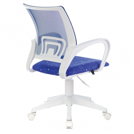 Кресло компьютерное BRABIX Fly MG-396W темно-синее с рисунком TW-05/Space (532405) - фото 3