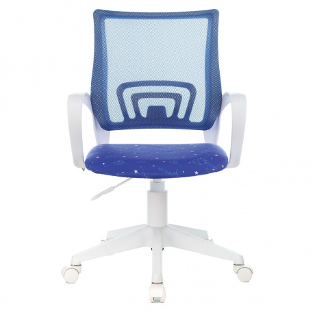 Кресло компьютерное BRABIX Fly MG-396W темно-синее с рисунком TW-05/Space (532405) - фото 4
