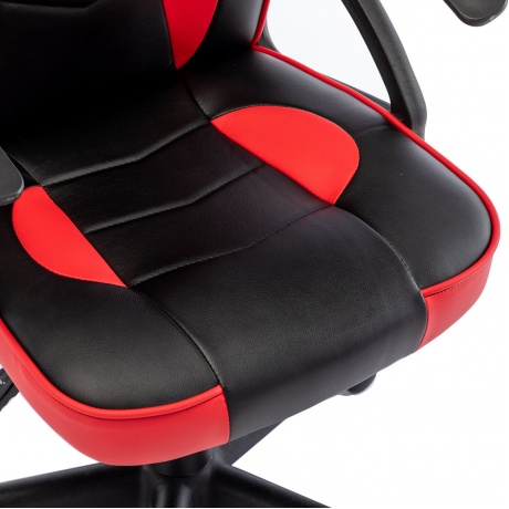 Кресло компьютерное BRABIX Shark GM-203, экокожа, черное/красное (532512) - фото 8