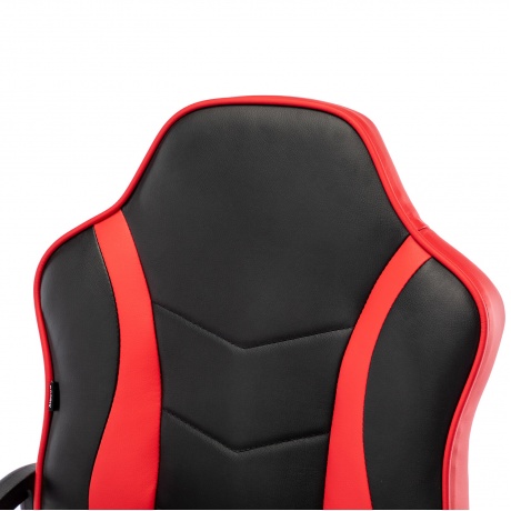 Кресло компьютерное BRABIX Shark GM-203, экокожа, черное/красное (532512) - фото 9
