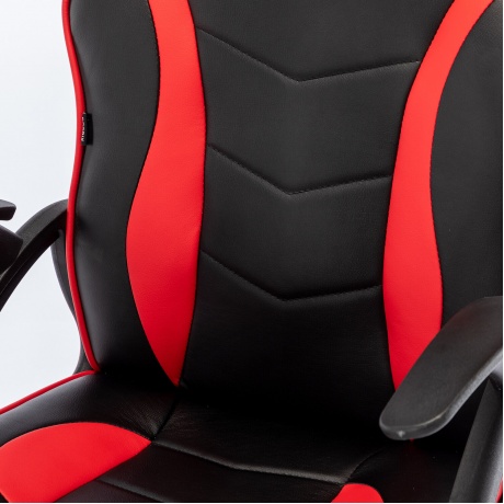Кресло компьютерное BRABIX Shark GM-203, экокожа, черное/красное (532512) - фото 10
