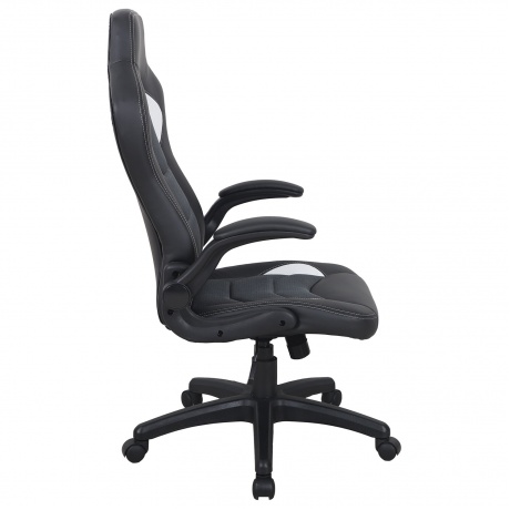 Кресло компьютерное BRABIX Skill GM-005 экокожа, черное/белое (532493) - фото 1