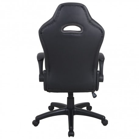 Кресло компьютерное BRABIX Skill GM-005 экокожа, черное/красное (532496) - фото 4