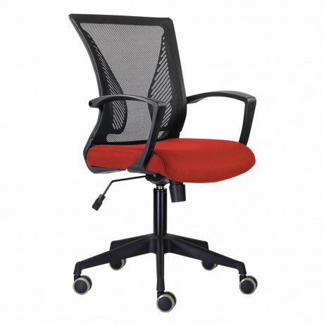 Кресло компьютерное BRABIX Wings MG-309 черное/красное (532014) - фото 1