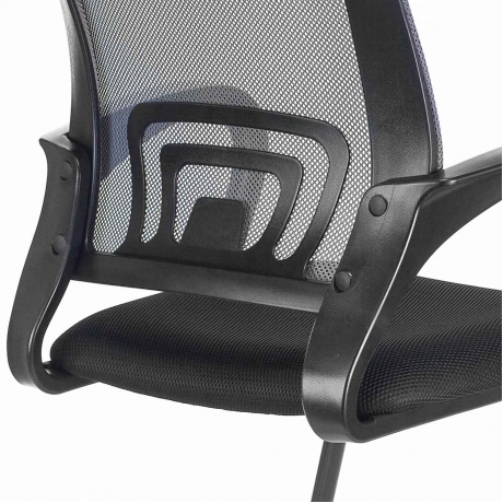 Кресло для приемных и переговорных BRABIX Fly CF-100, серое/черное (532089) - фото 7