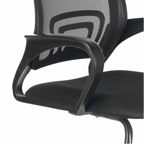 Кресло для приемных и переговорных BRABIX Fly CF-100, черное (532087) - фото 6