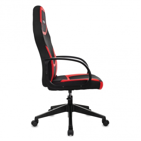 Кресло компьютерное BRABIX Alpha GM-018, ткань/экокожа, черное/красное (532637) - фото 2