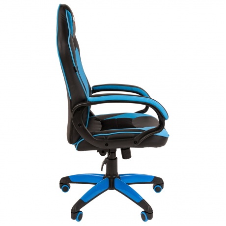 Кресло компьютерное BRABIX Blaze GM-162, TW/экокожа, черное/голубое (532578) - фото 3