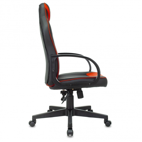 Кресло компьютерное BRABIX Game GM-017, экокожа/ткань, черное/красное (532642) - фото 2