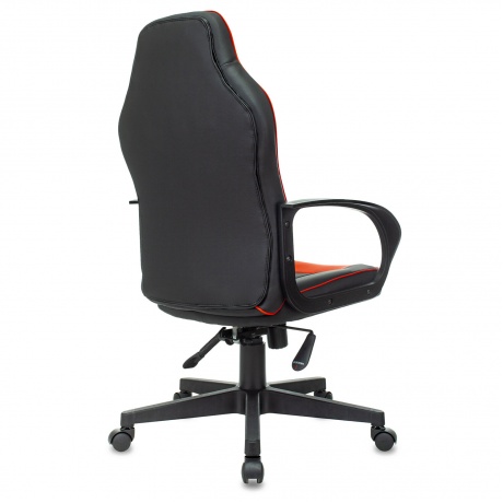 Кресло компьютерное BRABIX Game GM-017, экокожа/ткань, черное/красное (532642) - фото 3