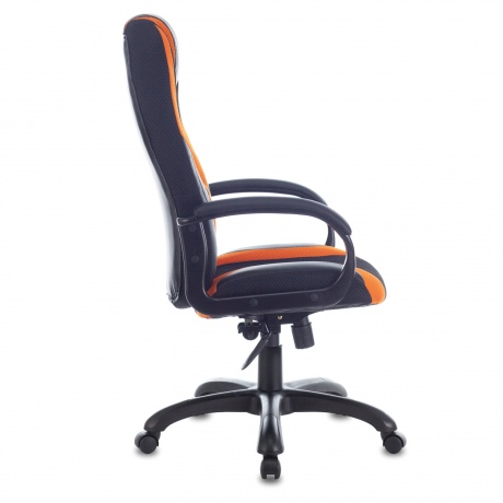 Кресло компьютерное BRABIX Premium Rapid GM-102 черное/оранжевое (532420) - фото 4