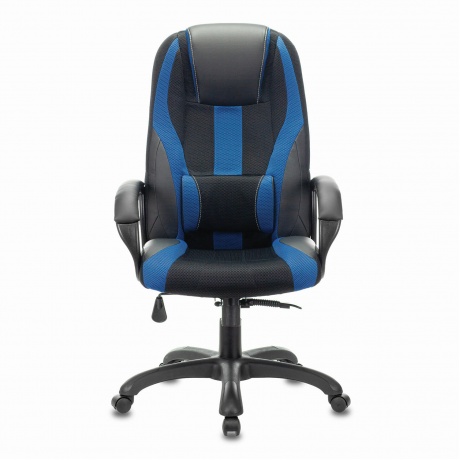 Кресло компьютерное BRABIX Premium Rapid GM-102 черное/синее (532106) - фото 3