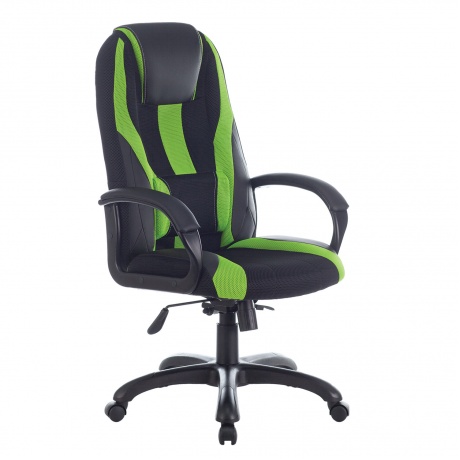 Кресло компьютерное BRABIX Premium Rapid GM-102 черное/зеленое (532419) - фото 1
