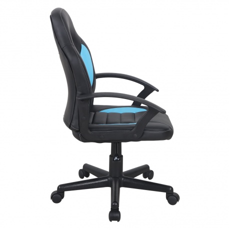 Кресло компьютерное BRABIX Spark GM-201, экокожа, черное/голубое (532505) - фото 2