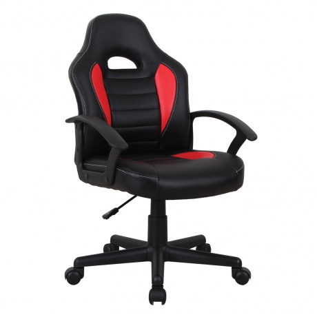 Кресло компьютерное BRABIX Spark GM-201, экокожа, черное/красное (532503) - фото 2