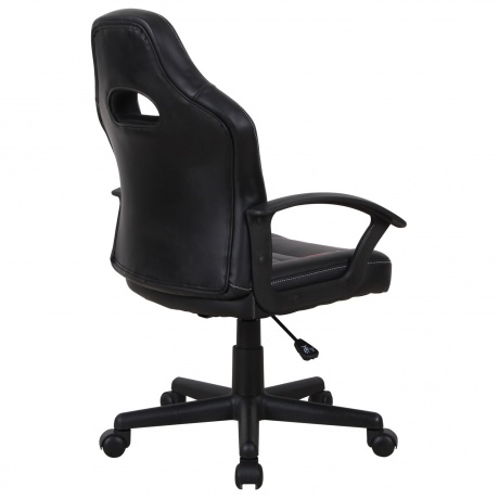 Кресло компьютерное BRABIX Spark GM-201, экокожа, черное/красное (532503) - фото 4