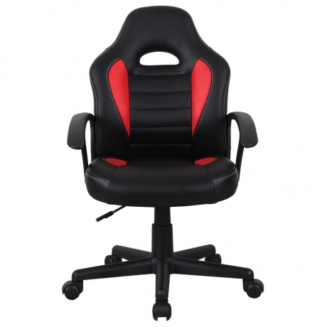 Кресло компьютерное BRABIX Spark GM-201, экокожа, черное/красное (532503) - фото 6