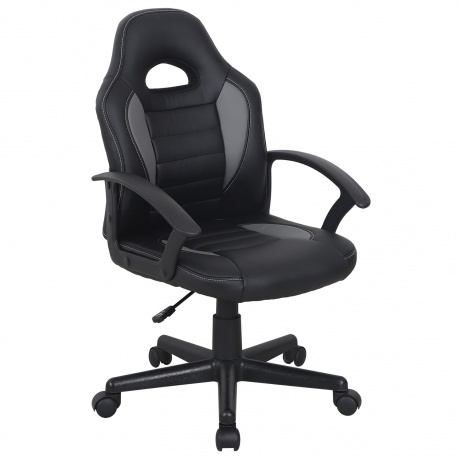 Кресло компьютерное BRABIX Spark GM-201, экокожа, черное/серое (532504) - фото 1